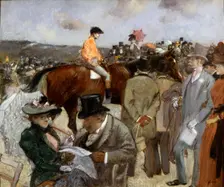 Horseracing 1888. Artist: Jean Louis Forain