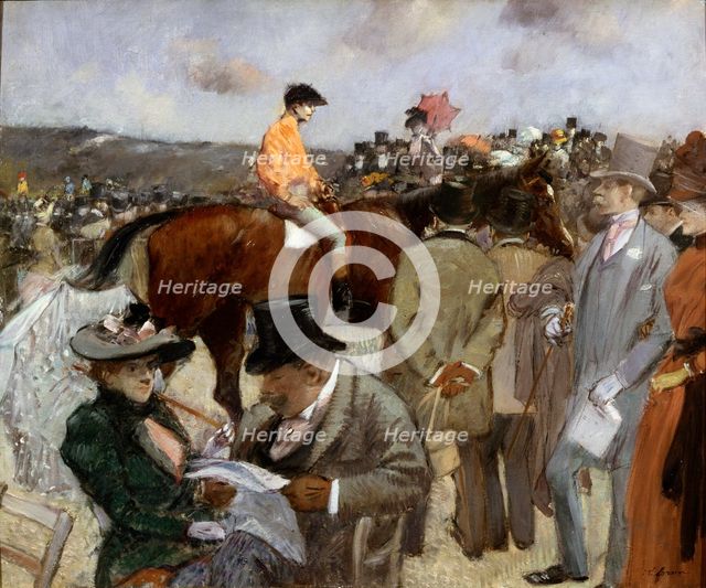 'Horseracing', 1888.  Artist: Jean Louis Forain