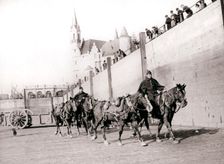 Horseriders, Antwerp, 1898.Artist: James Batkin