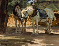 Horses, 1901. Creator: Verner Thome