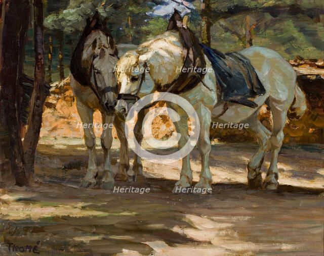 Horses, 1901. Creator: Verner Thome.