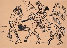 Horses, 1935-1940. Creator: Arnold Peter Weisz-Kubincan