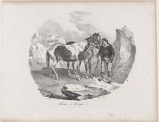 Horses of Auvergne, 1822. Creator: Theodore Gericault