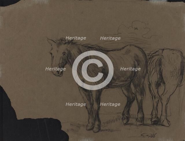 Horses. Creator: Alexandre Gabriel Decamps.