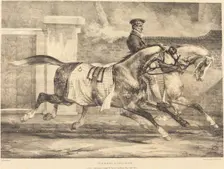 Horses Exercising, 1821. Creator: Theodore Gericault