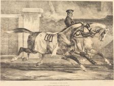 Horses Exercising, 1821. Creator: Theodore Gericault