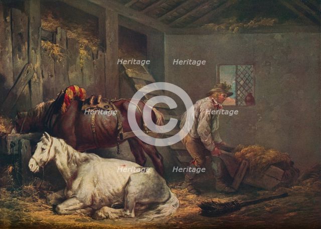 'Horses in a Stable', 1791. Artist: George Morland.
