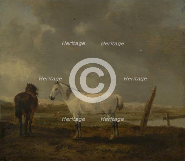Horses in the Pasture, 1644. Creator: Pieter Wouwerman.