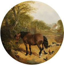 Horses, Pigs and Poultry, 1852. Creator: John Frederick Herring I