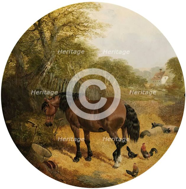 Horses, Pigs and Poultry, 1852. Creator: John Frederick Herring I.