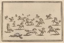 Horses Running, 1621. Creator: Edouard Eckman