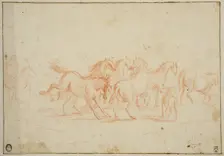 Horses, unknown date. Creator: Anon
