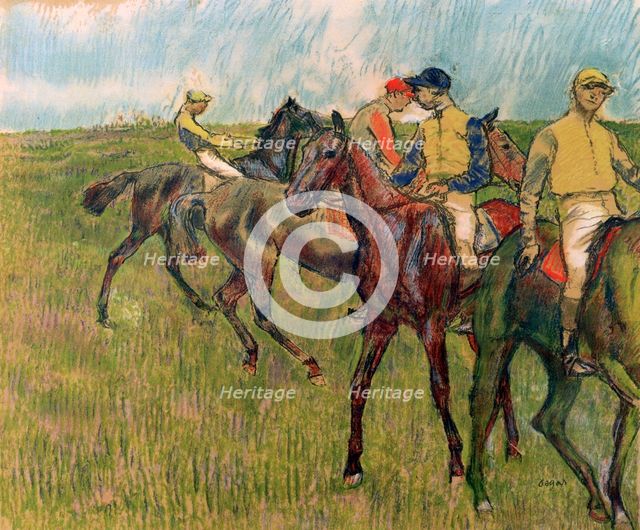 'Horses with Jockeys', 1910. Artist: Edgar Degas