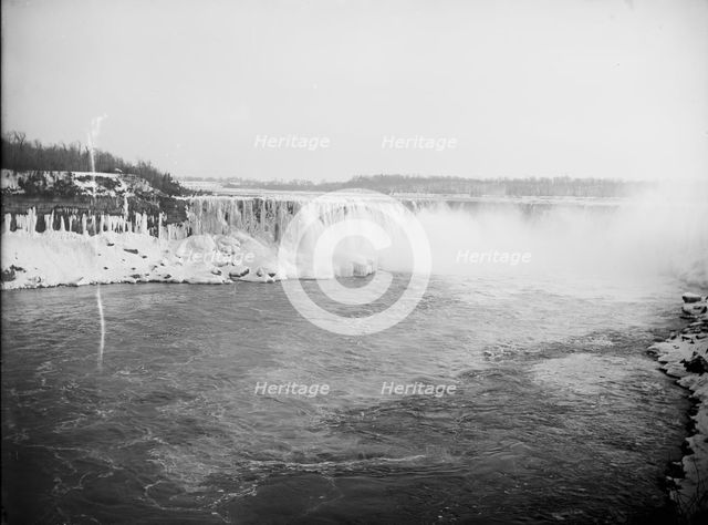 Horseshoe Fall from Canadian shore, Niagara, between 1880 and 1901. Creator: Unknown.