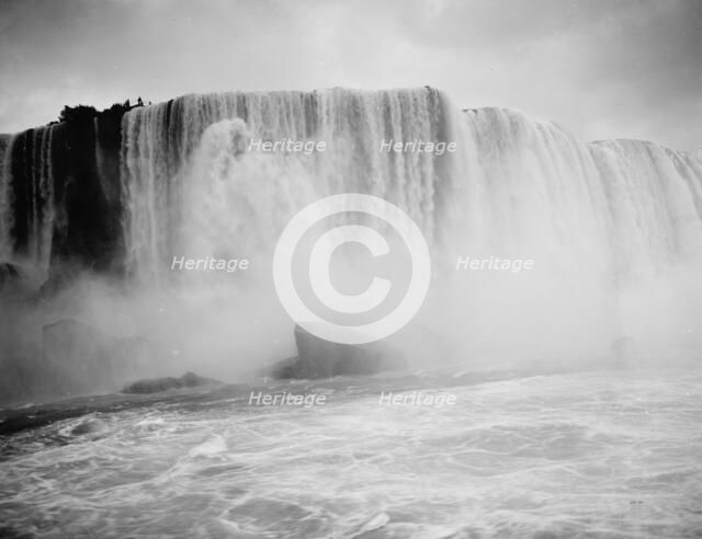 Horseshoe Fall, from Maid of the Mist, Niagara Falls, New York, ca 1900. Creator: Unknown.