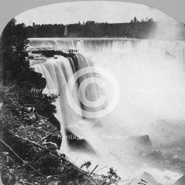 Horseshoe Falls as seen from Goat Island, Niagara Falls, early 20th century.Artist: George Barker
