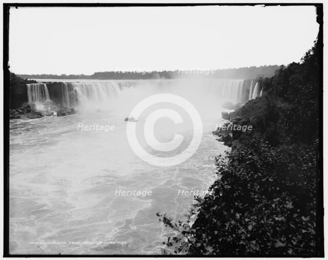 Horseshoe Falls from Canadian side, between 1880 and 1897. Creator: William H. Jackson.
