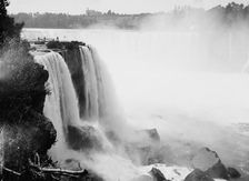 Horseshoe Falls from Goat Island, Niagara, between 1880 and 1897. Creator: William H. Jackson