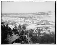 Horseshoe Falls from Goat Island, Niagara, N.Y., between 1890 and 1901. Creator: Unknown