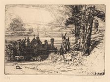 Horsley’s House at Willesley, 1865. Creator: Francis Seymour Haden (British, 1818-1910)