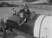 Horstman of Douglas Hawkes, JCC 200 Mile Race, Brooklands, 1921. Artist: Bill Brunell