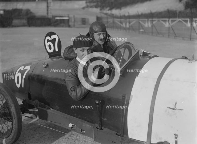 Horstman of Douglas Hawkes, JCC 200 Mile Race, Brooklands, 1921. Artist: Bill Brunell.