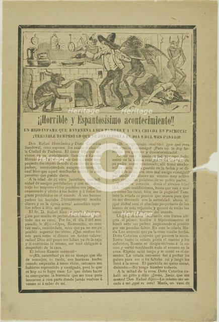 Horrible and Frightening Event!, n.d. Creator: José Guadalupe Posada.