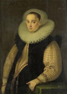 Hortensia del Prado (d 1627), Wife of Jean Fourmenois, 1596. Creator: Gortzius Geldorp