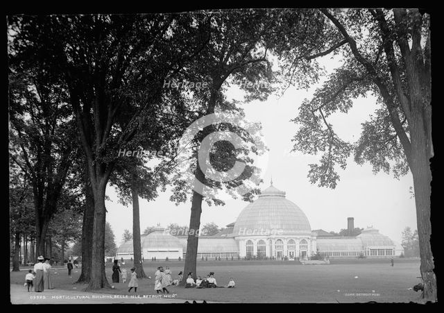 Horticultural building, Belle Isle Park, Detroit, Mich., c1909. Creator: Unknown.