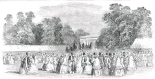Horticultural Fete at Cheltenham - the Lawn, 1850. Creator: Unknown