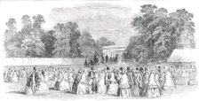 Horticultural Fete at Cheltenham - the Lawn, 1850. Creator: Unknown