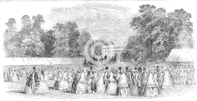 Horticultural Fete at Cheltenham - the Lawn, 1850. Creator: Unknown.