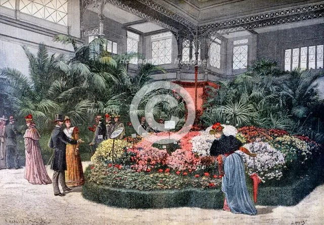Horticulture exposition, Cours La Reine, Paris, 1892. Creator: F Meaulle.