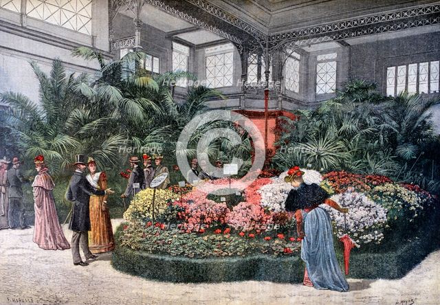 Horticulture exposition, Cours La Reine, Paris, 1892. Creator: F Meaulle.