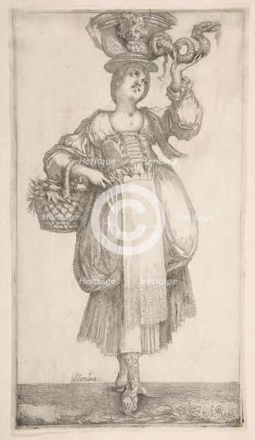 Hortulana, from Hortulanae series, 1611. Creator: Jacques Bellange.