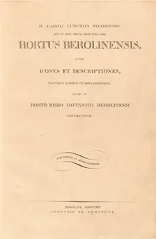 Hortus Berolinensis, 1816. Creators: Carl Ludwig Willdenow, Friedrich Guimpel