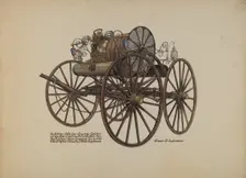 Hose Carriage, c. 1937. Creator: Elmer G Anderson