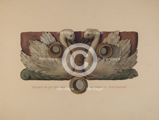 Hose Holder, c. 1937. Creator: Elmer G Anderson.