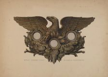 Hose Holder for Hand Engine, c. 1937. Creator: Elmer G Anderson