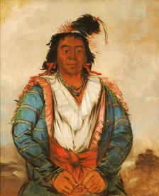 Hose-put-o-káw-gee, a Brave, 1834. Creator: George Catlin