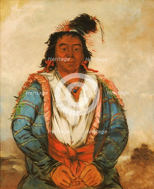 Hose-put-o-káw-gee, a Brave, 1834. Creator: George Catlin.