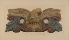 Hoseholder with Fire Company Insignia, 1935/1942. Creator: Elmer G Anderson