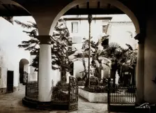 Hospital Civil, Jativa: view of the cloister, c1900. Creator: Unknown