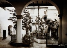 Hospital Civil, Jativa: view of the cloister, c1900. Creator: Unknown