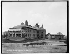 Hospital and nurses home, U. of M., Ann Arbor, Michigan, between 1890 and 1901. Creator: Unknown