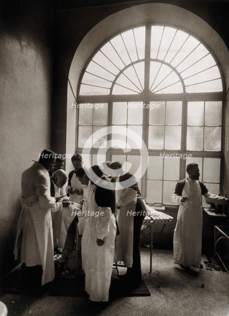 Hospital de la Santa Cruz, Barcelona: Dr  Esquerdo's clinic, c1900. Creator: Unknown.