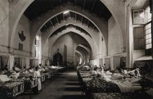 Hospital de la Santa Cruz, Barcelona: ward of San Joé Oriol, c1900. Creator: Unknown