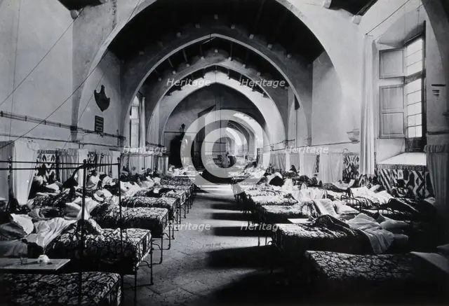 Hospital de la Santa Cruz, Barcelona: ward of San José Oriol, c1900. Creator: Unknown.