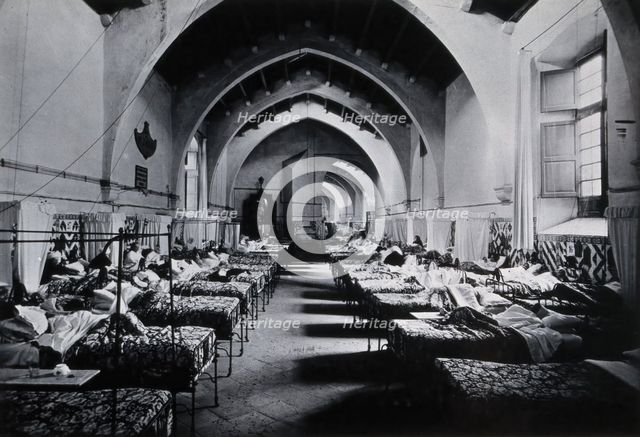 Hospital de la Santa Cruz, Barcelona: ward of San José Oriol, c1900. Creator: Unknown.