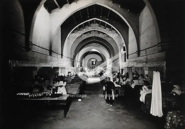 Hospital de la Santa Cruz, Barcelona: ward of San Pedro, 1900-1999. Creator: Unknown.
